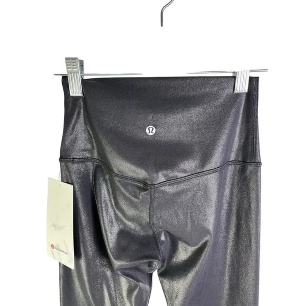 Lululemon Align Pant Women 4 Black Shine High Rise‎ 25